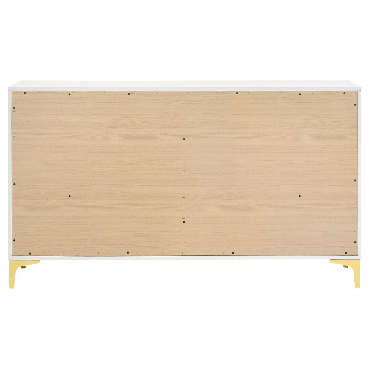 Kendall White 6-Drawer Dresser from Coaster - Luna Furniture