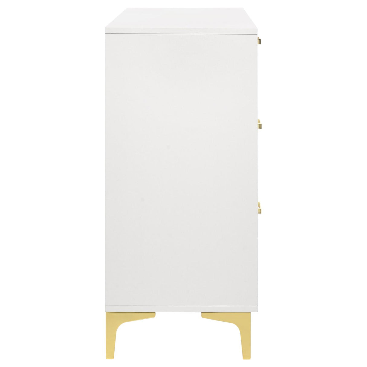 Kendall 6-drawer Dresser White - Luna Furniture Kendall 6-drawer Dresser White - Luna Furniture