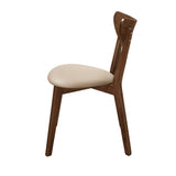 Kersey Beige and Chestnut Dining Side Chairs with Curved Backs, Set of 2 from Coaster - Luna Furniture