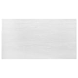 Kerwin Chrome and White Rectangle Faux Marble Top Dining Table from Coaster - Luna Furniture