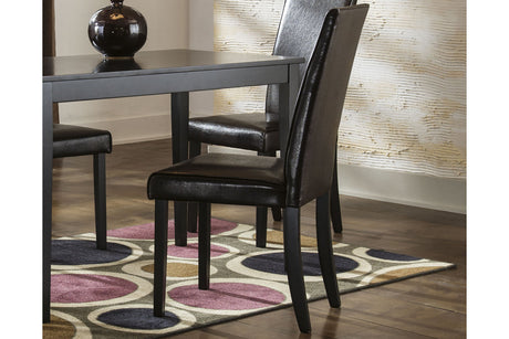 Kimonte Dark Brown Dining Chair, Set of 2 from Ashley - Luna Furniture