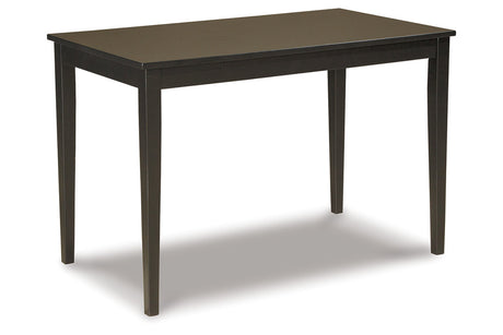 Kimonte Dark Brown Dining Table from Ashley - Luna Furniture
