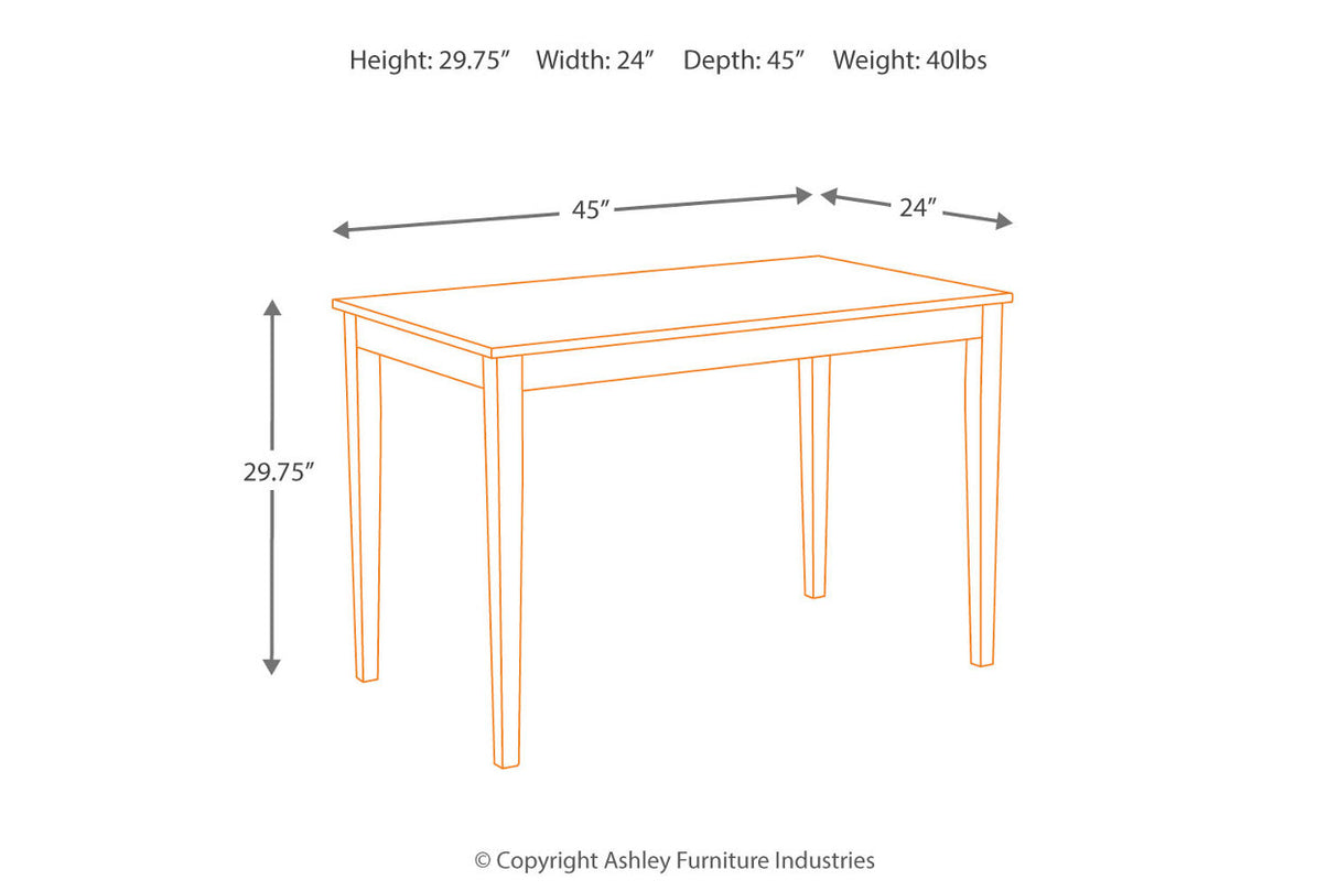 Kimonte Dark Brown Dining Table from Ashley - Luna Furniture