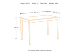 Kimonte Dark Brown Dining Table from Ashley - Luna Furniture