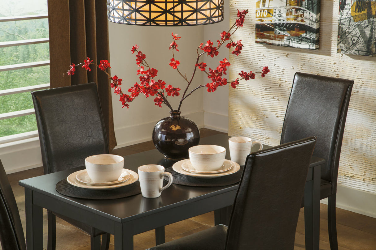 Kimonte Dark Brown Dining Table from Ashley - Luna Furniture