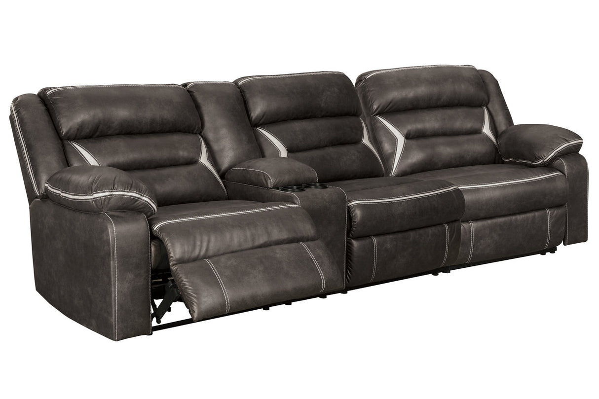 Kincord Midnight 2-Piece Power Reclining Sectional from Ashley - Luna Furniture