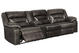 Kincord Midnight 2-Piece Power Reclining Sectional from Ashley - Luna Furniture