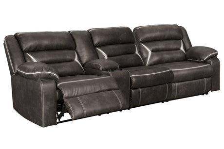 Kincord Midnight 2-Piece Power Reclining Sectional from Ashley - Luna Furniture