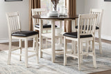 Kiwi White Wash Counter Height Chair, Set of 2 from Homelegance - Luna Furniture
