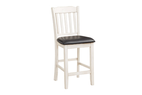 Kiwi White Wash Counter Height Chair, Set of 2 from Homelegance - Luna Furniture