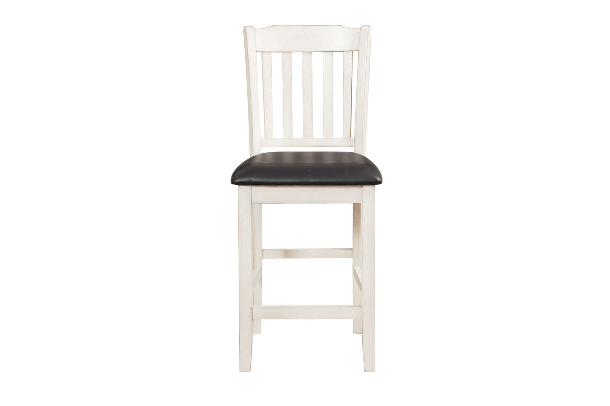 Kiwi White Wash Counter Height Chair, Set of 2 from Homelegance - Luna Furniture