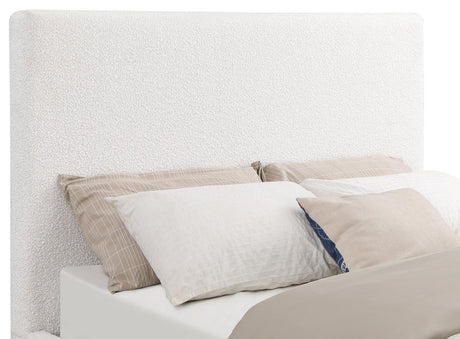 Knox Cream Upholstered Queen Platform Bed from Coaster - Luna Furniture