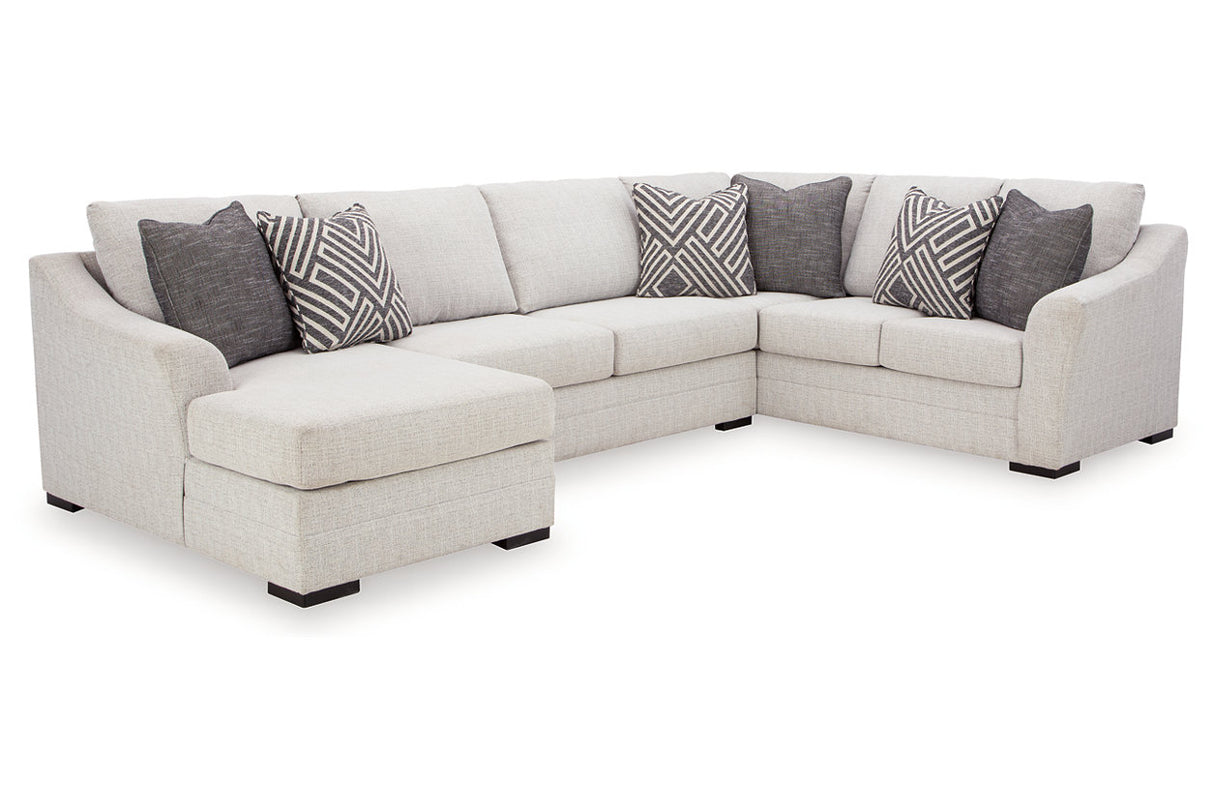 Koralynn Stone 3-Piece LAF Chaise Sectional from Ashley - Luna Furniture
