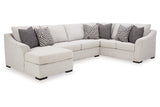 Koralynn Stone 3-Piece LAF Chaise Sectional from Ashley - Luna Furniture