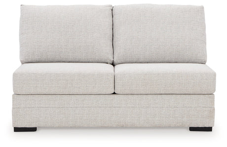 Koralynn Stone Armless Loveseat from Ashley - Luna Furniture