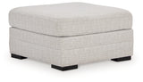 Koralynn Stone Oversized Accent Ottoman from Ashley - Luna Furniture