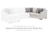 Koralynn Stone Right-Arm Facing Sofa with Corner Wedge from Ashley Furniture - Luna Furniture