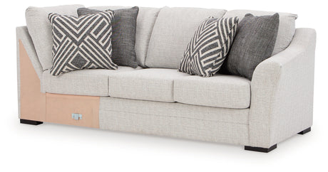 Koralynn Stone Right-Arm Facing Sofa with Corner Wedge from Ashley - Luna Furniture