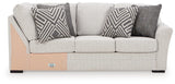 Koralynn Stone Right-Arm Facing Sofa with Corner Wedge from Ashley Furniture - Luna Furniture