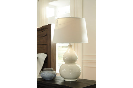 Saffi Cream Table Lamp -  - Luna Furniture