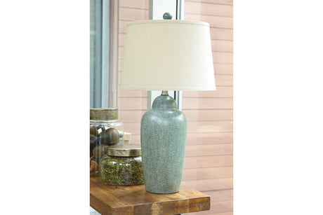 Saher Green Table Lamp -  - Luna Furniture
