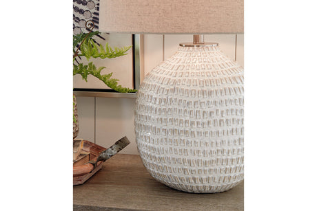 Jamon Beige Table Lamp from Ashley - Luna Furniture