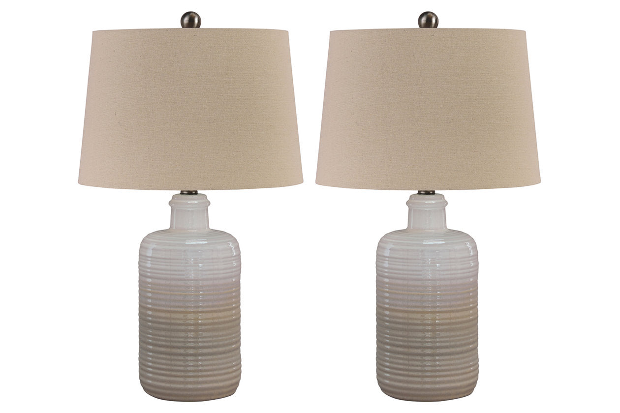 Marnina Taupe Table Lamp from Ashley - Luna Furniture