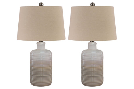 Marnina Taupe Table Lamp from Ashley - Luna Furniture