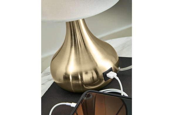 Camdale Brass Finish Table Lamp