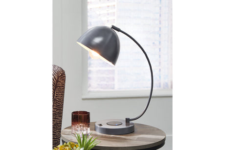 Austbeck Gray Desk Lamp -  - Luna Furniture