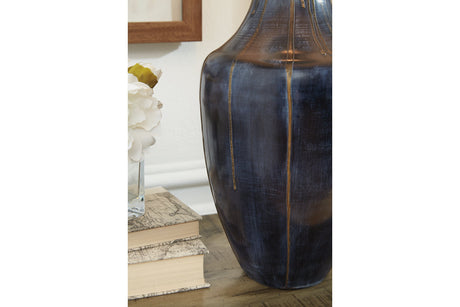 Evania Indigo Table Lamp from Ashley - Luna Furniture