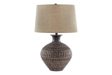 Magan Antique Bronze Finish Table Lamp from Ashley - Luna Furniture