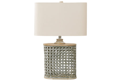 Deondra Gray Table Lamp -  - Luna Furniture