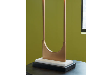 Malana Brass Finish Table Lamp from Ashley - Luna Furniture