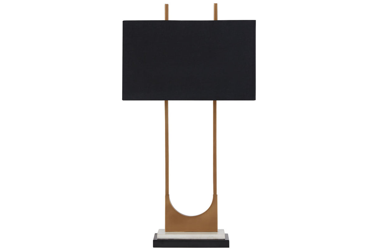Malana Brass Finish Table Lamp -  - Luna Furniture