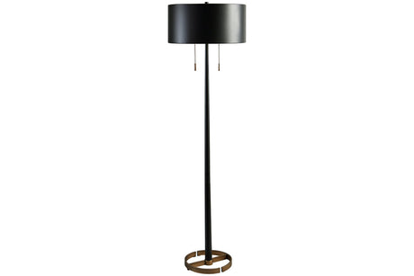 Amadell Black/Gold Finish Floor Lamp