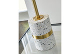 Maywick White/Brass Finish Table Lamp from Ashley - Luna Furniture