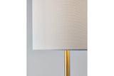 Maywick White/Brass Finish Table Lamp