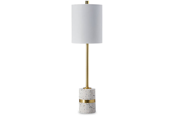 Maywick White/Brass Finish Table Lamp