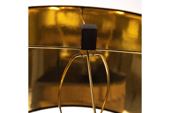 Dairson Black/Gold Finish Table Lamp