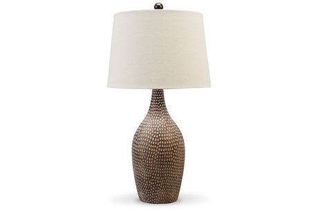 Laelman Brown/Gray Table Lamp, Set of 2