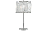 Gracella Chrome Finish Table Lamp -  - Luna Furniture