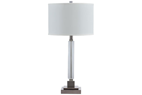 Deccalen Clear/Silver Finish Table Lamp