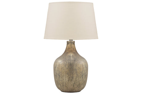 Mari Gray/Gold Finish Table Lamp from Ashley - Luna Furniture