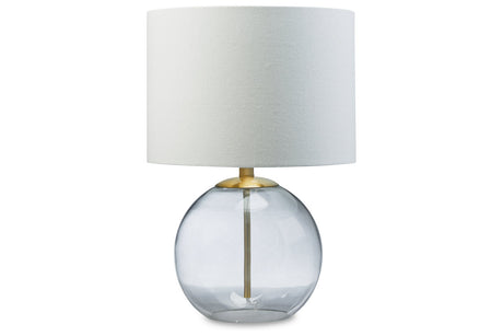 Samder Clear/Brass Finish Table Lamp