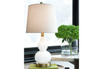Makana White/Brass Table Lamp