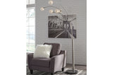Winter Silver Finish Arc Lamp from Ashley - Luna Furniture