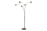 Winter Silver Finish Arc Lamp from Ashley - Luna Furniture