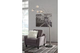 Winter Silver Finish Arc Lamp -  - Luna Furniture