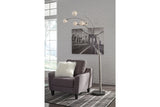 Winter Silver Finish Arc Lamp from Ashley - Luna Furniture